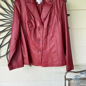 East 5th Deep Red Blazer